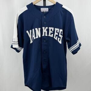 Starter Yankees Derek Jeter #2 Jersey M MLB Genuine Merchandise 90s Korea Vtg